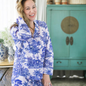 Ladies Toile Luxe Lounge Set