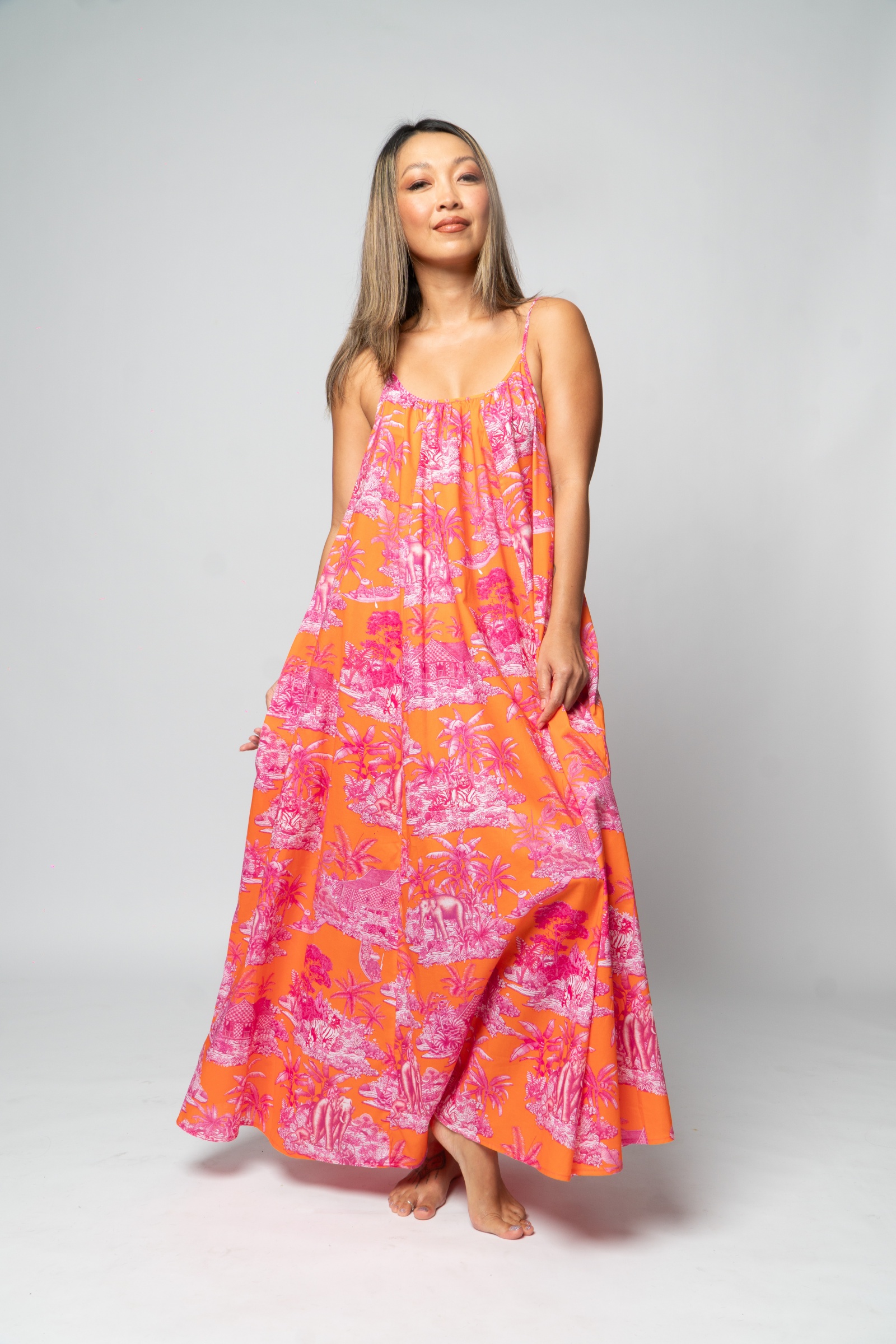 Ladies Toile Maxi Dress - Image 8